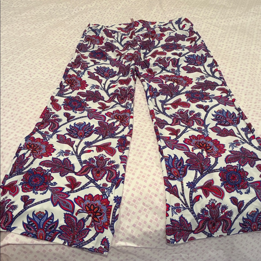 Jude Connally Red and Blue Paisley Pants